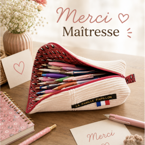 Trousse multifonction convertible en pot debout : pratique, compacte et idéale en voyage. Parfaite pour maquillage, accessoires et cadeau fête des mères.